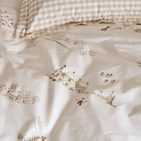 Sophie Allport Winter Scene Off White Duvet Set