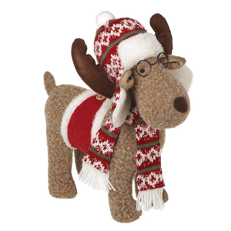 Heaven Sends XAD547 Standing Moose in Glasses