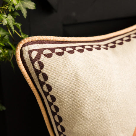 Rockett St George Yes Sir I Can Boogie Peach 45cm x 45cm Polyester Filled Cushion