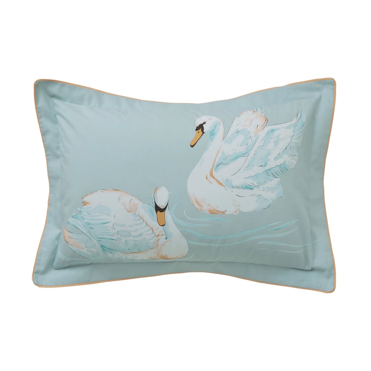 Yvonne Allen Sister Swans Aqua Duvet Set