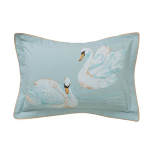 Yvonne Allen Sister Swans Aqua Duvet Set
