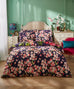 Joe Browns ZB195 Bold Blossom Navy Reversible Duvet Set