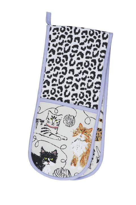 Ulster Weavers Feline Friends Grey Double Oven Glove