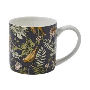 Ulster Weavers Finch & Flower Navy Bone China Mug