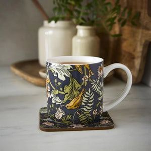 Ulster Weavers Finch & Flower Navy Bone China Mug