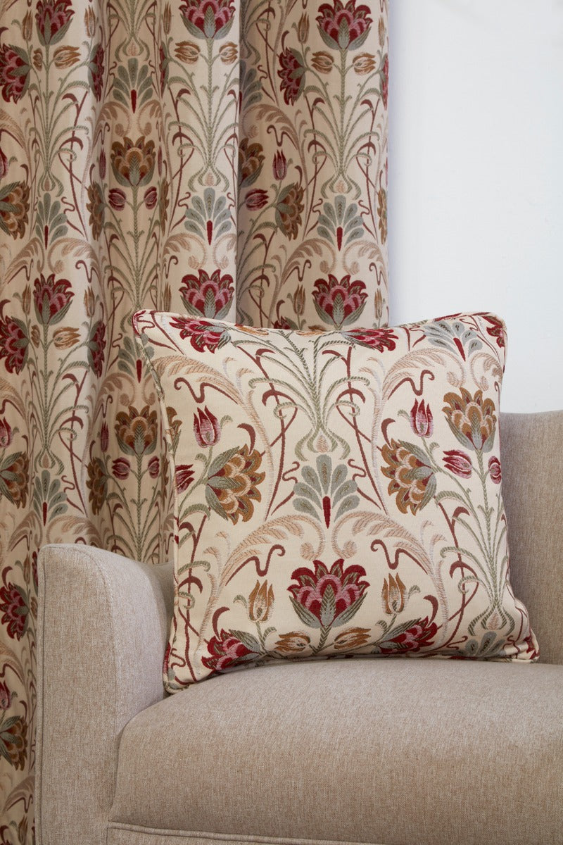 Sundour Aylesbury Natural Pencil Pleat Lined Curtains