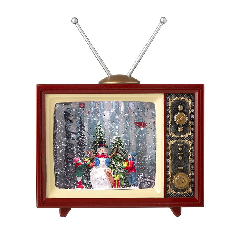 Heaven Sends CHI009A LED Liquid Music TV with Snowman & Child