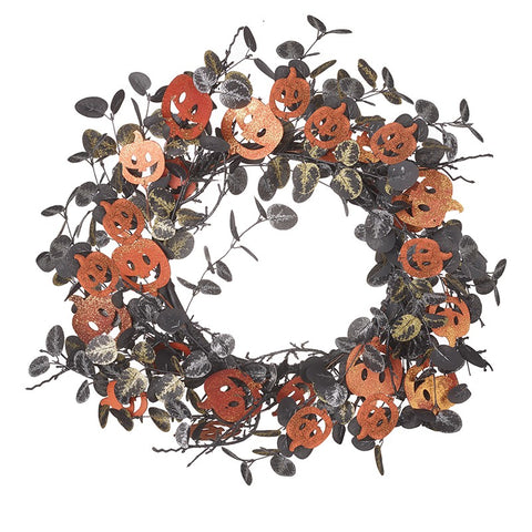 Heaven Sends DAL059 Cut Out Pumpkin & Foliage Wreath