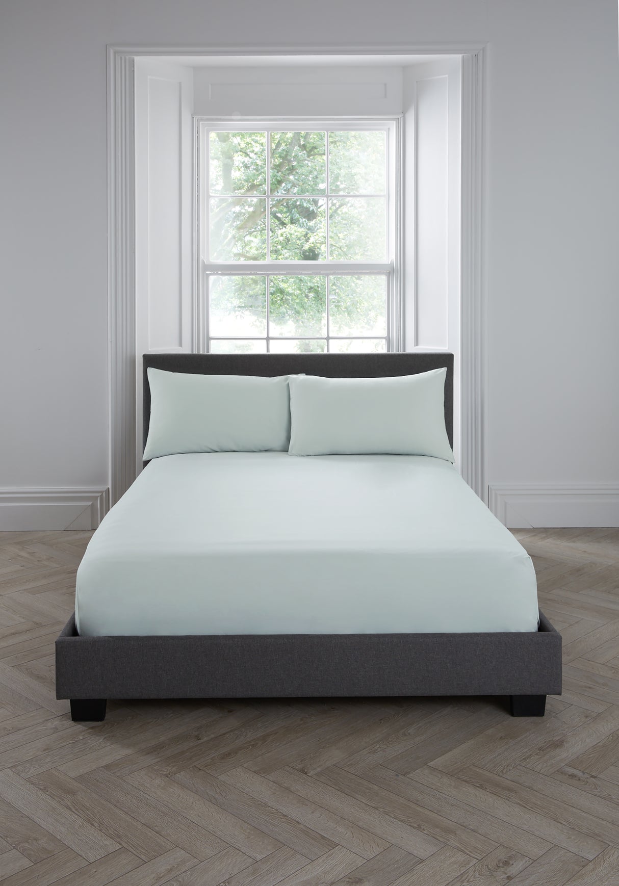 Serene 100% Polyester Plain Dyed Green Sheets