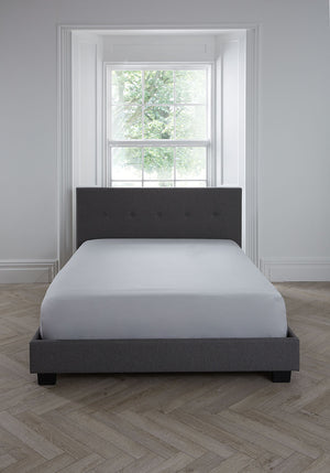 Serene 100% Polyester Plain Dyed Silver Sheets