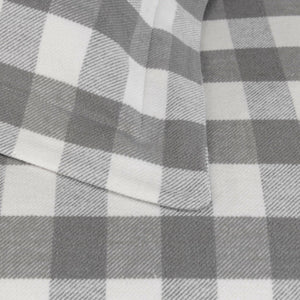 Design Port Stirling Grey 100% Brushed Cotton Duvet Set