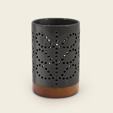 Orla Kiely Home 149762 Ceramic Candle Holder (Slate)