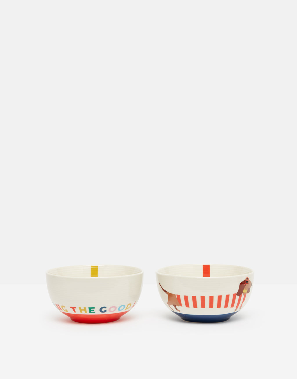 Joules Home Brightside Dachshund Cereal Bowl Set of 2