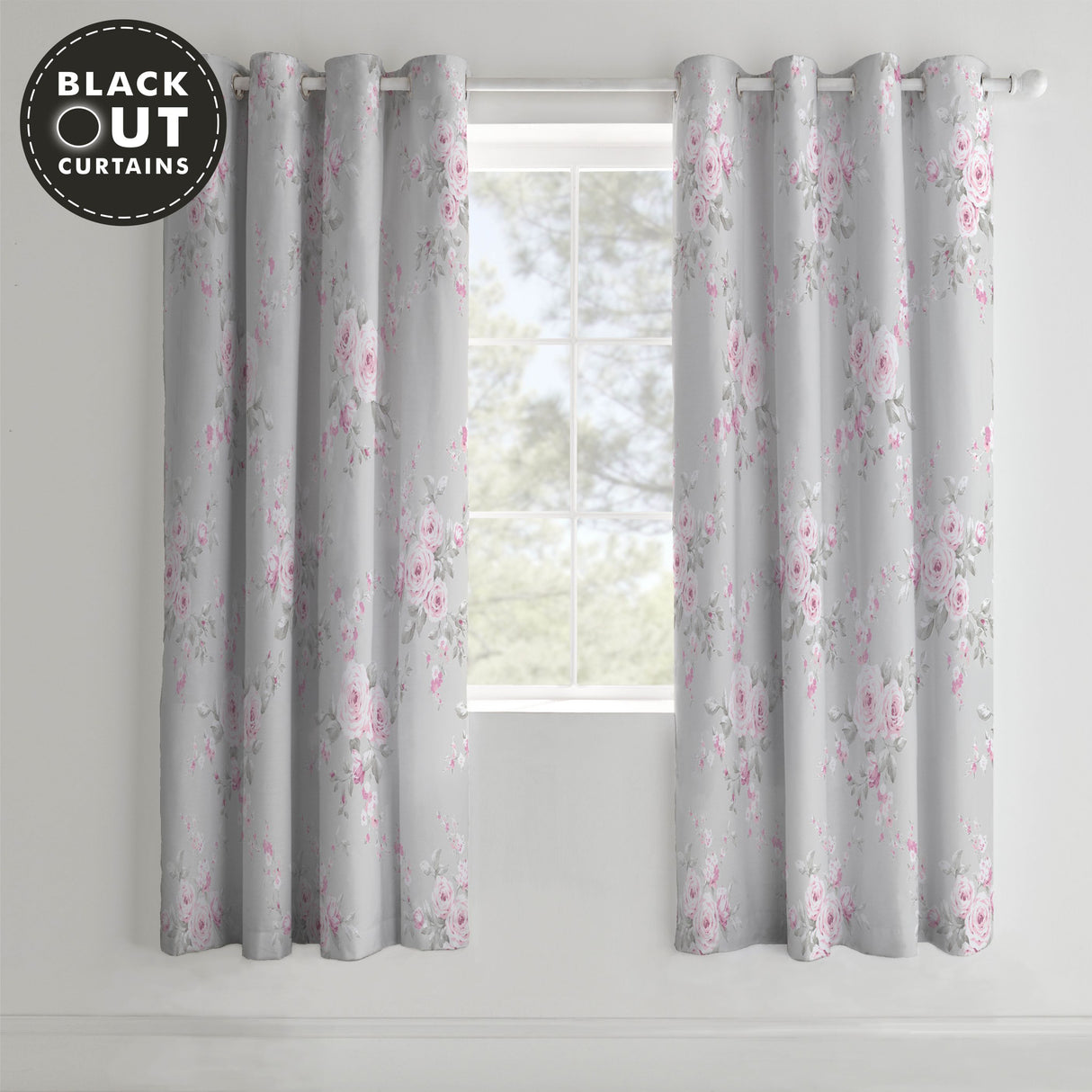 Catherine Lansfield Canterbury Grey Duvet Set