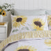 Catherine Lansfield Painted Sun Flowers Yellow Bedding