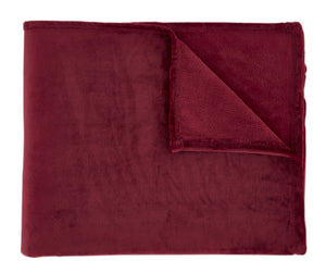 Catherine Lansfield Plain Raschel Velvet Touch 200cm x 240cm Throws
