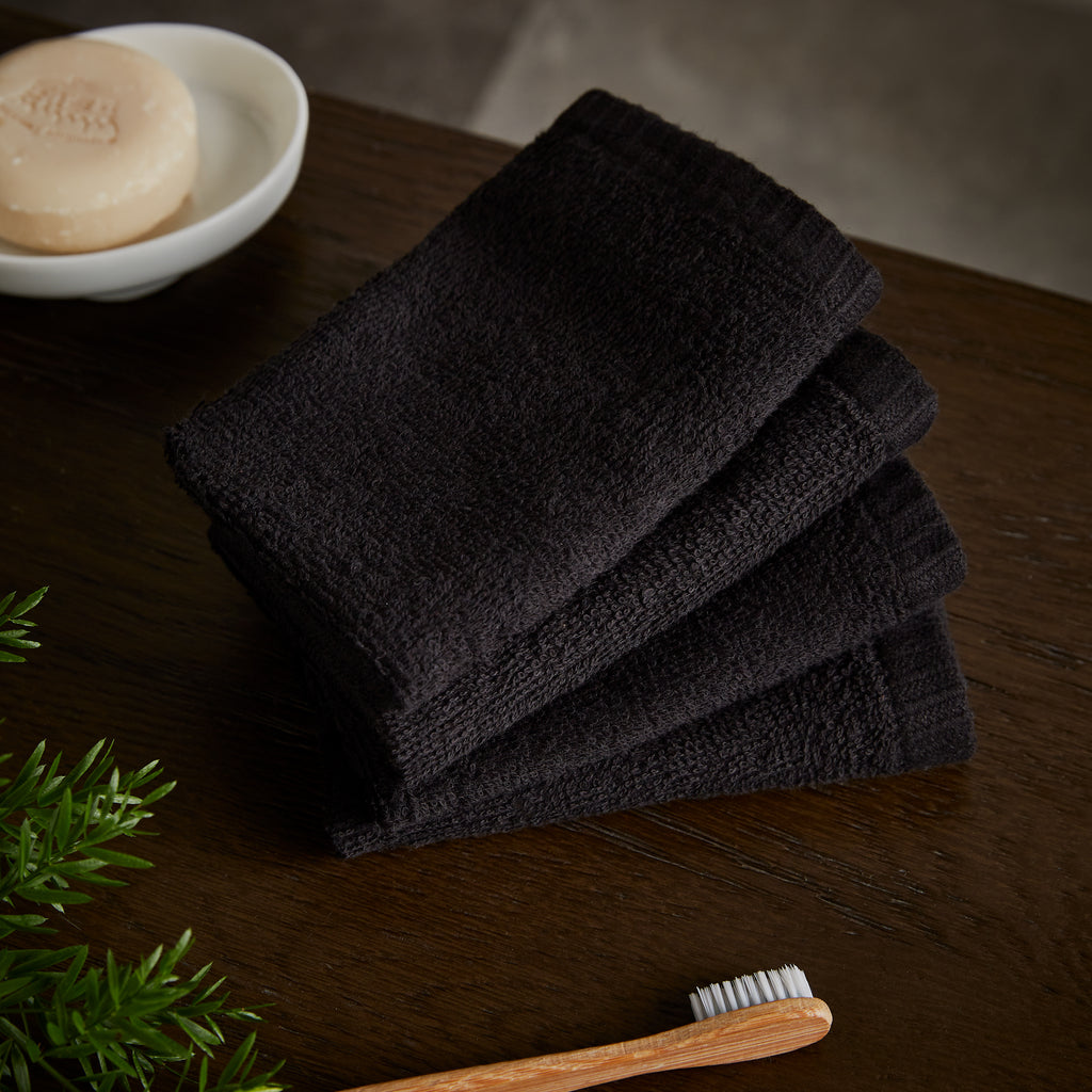 Catherine Lansfield Quick Dry 100% Cotton Black 400gsm Towels