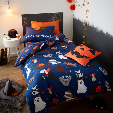 Catherine Lansfield Kids Halloween Dogs Bedding