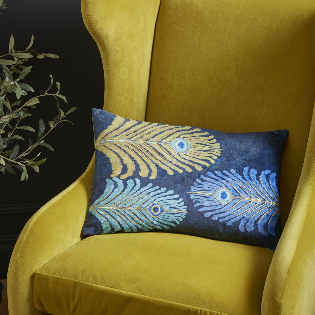 Matthew Williamson Peacock Bloom 40cm x 60cm Feather Filled Cushion