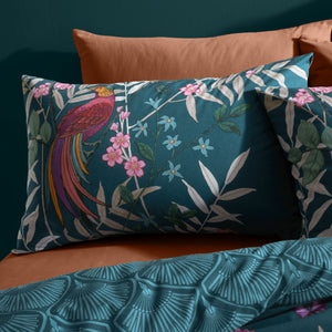 Catherine Lansfield Tropical Floral Birds Green Bedding