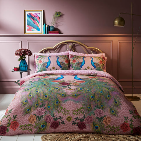 Matthew Williamson Xanadu Peacock Pink Duvet Set