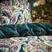 Edinburgh Weavers Aretha Paisley Piped Teal/Olive Duvet Set