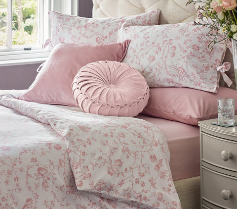 Laura Ashley Aria Blush Quilt Set