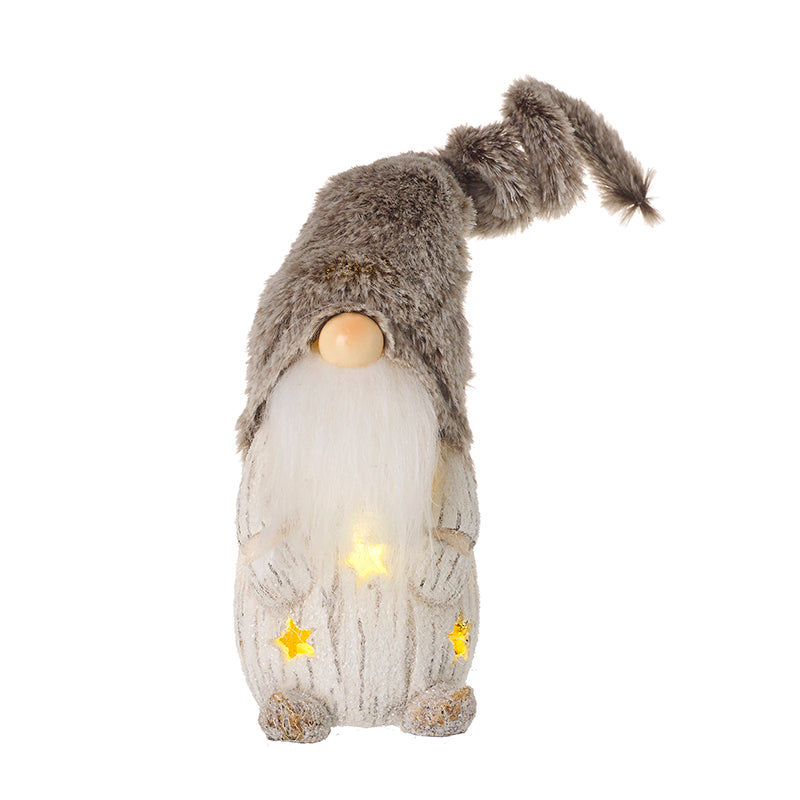 Heaven Sends BAZ099 Small Light Up Gonk in Brown Fur Hat