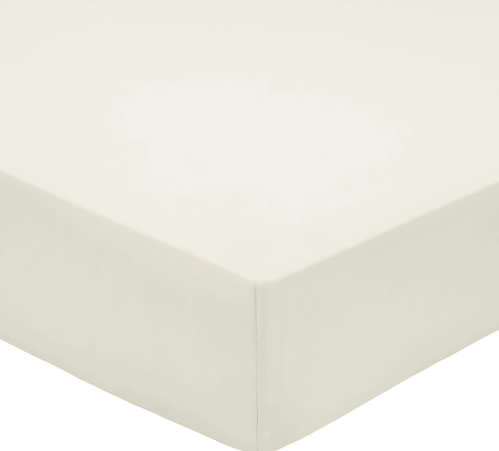 Bedeck of Belfast 100% Pima Cotton Percale 200 Thread Count Chalk Sheets