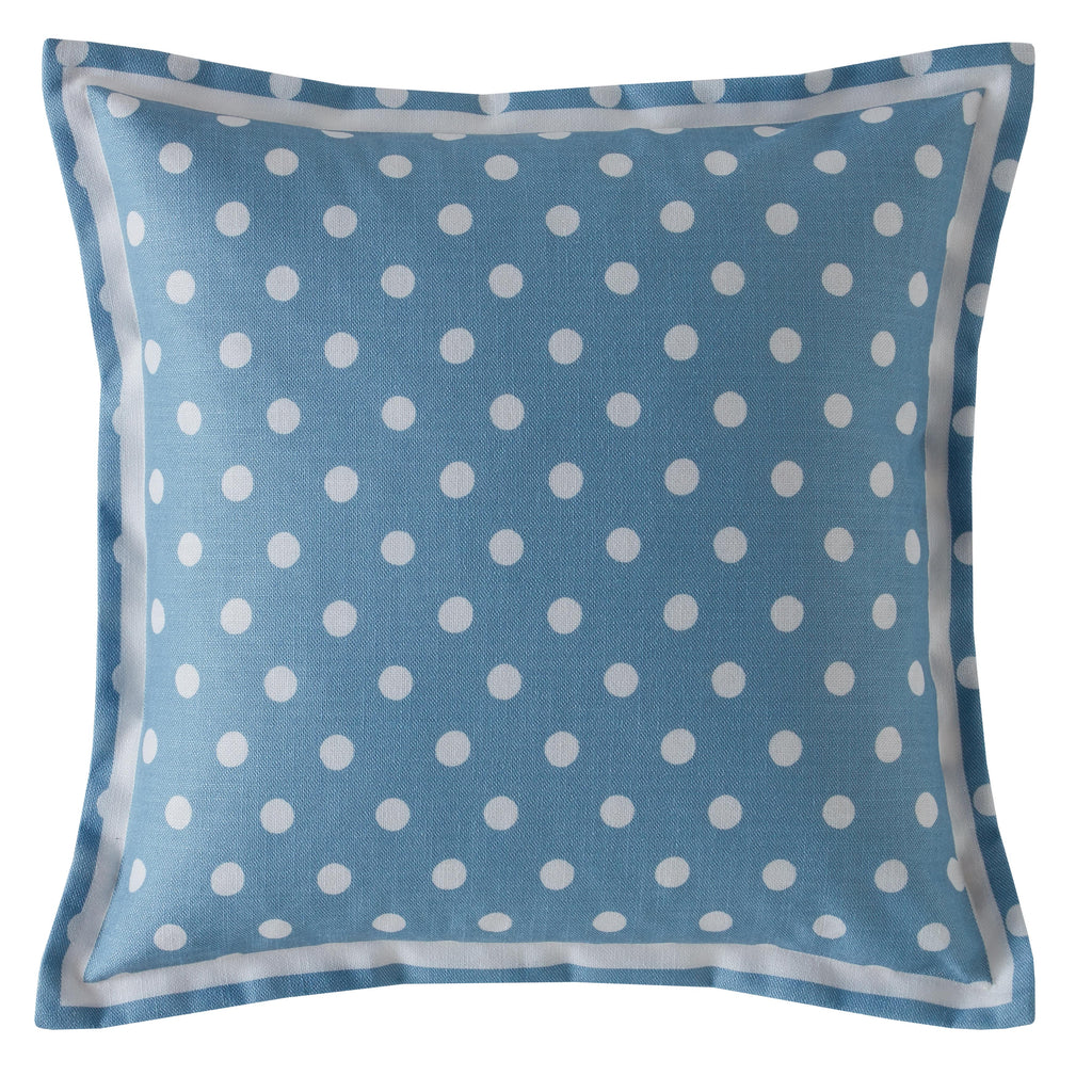 Cath Kidston Button Spot Blue 40cm x 40cm Polyester Filled Cushion