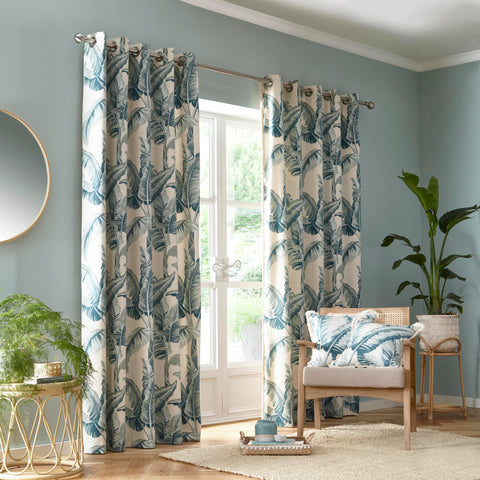 Fusion Cadiz Eyelet Lined Curtains