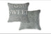 The Dorchester Collection Chenille Home Sweet Home 17" x 17" Filled Cushion