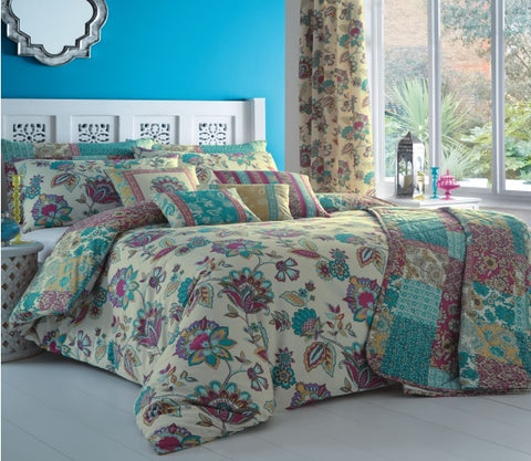 Dreams N Drapes Marinelli Teal Bedding