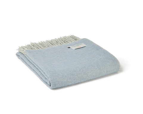 Tweedmill Dartmoor Blue Mist 150cm x 183cm Throws