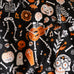 Bedlam Halloween Day of the Dead Black/Orange Bedding