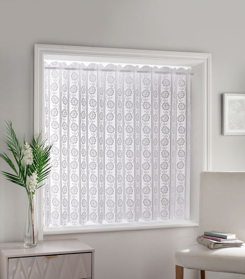 Tyrone Lace Vertical Pleated Lace Milan Blinds