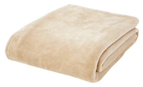 Catherine Lansfield Plain Raschel Velvet Touch 200cm x 240cm Throws