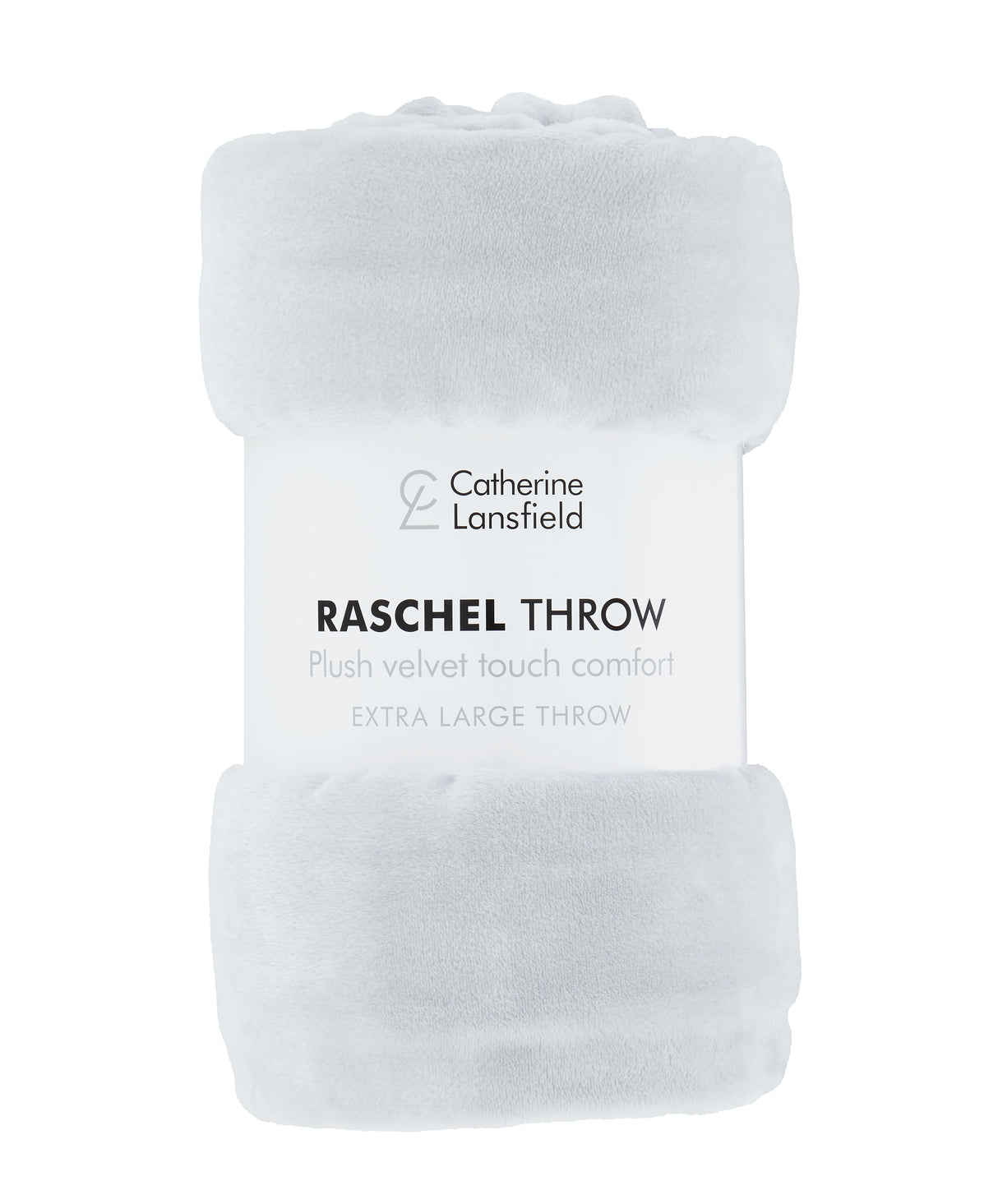 Catherine Lansfield Plain Raschel Velvet Touch 200cm x 240cm Throws