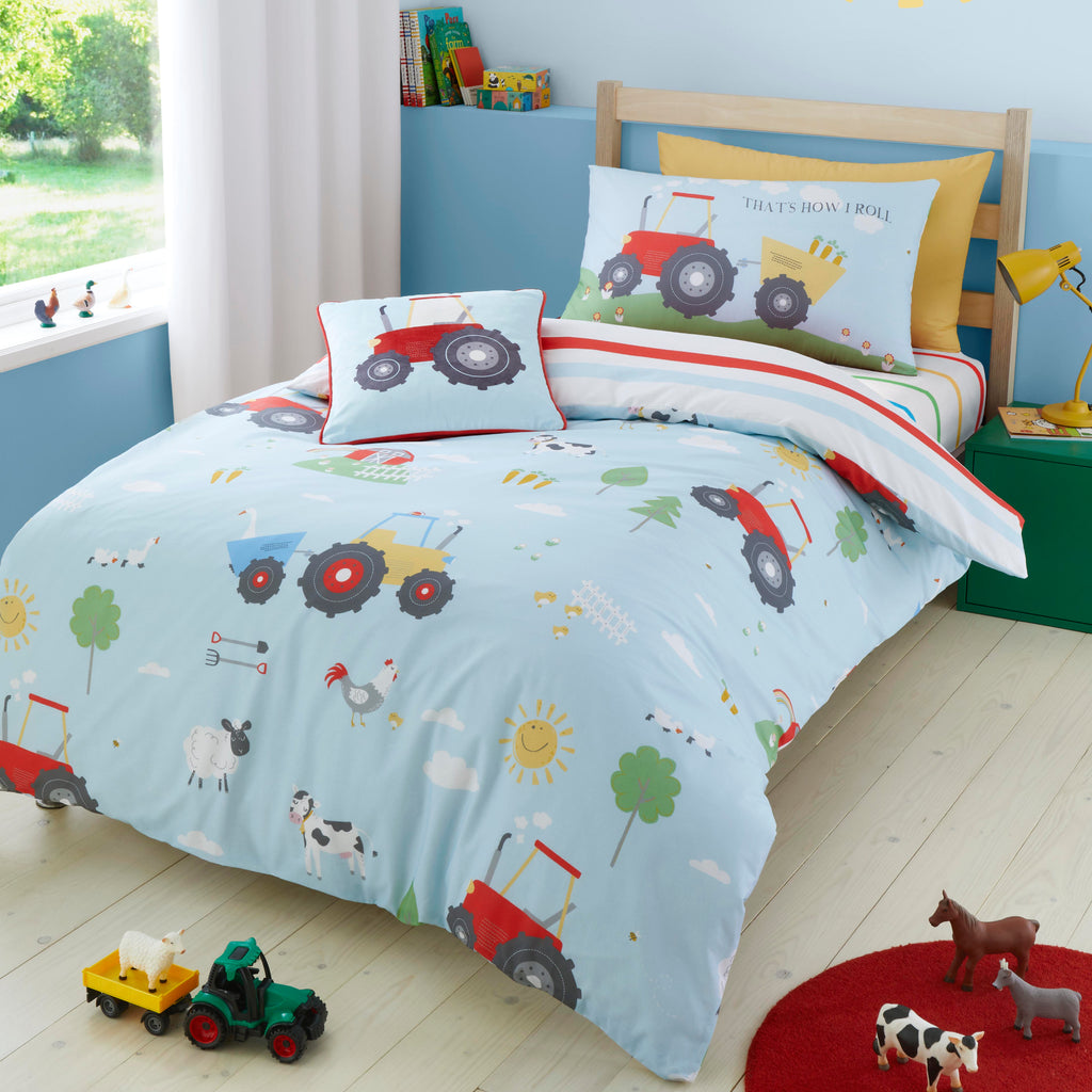 Bedlam Farm Friends Blue Bedding