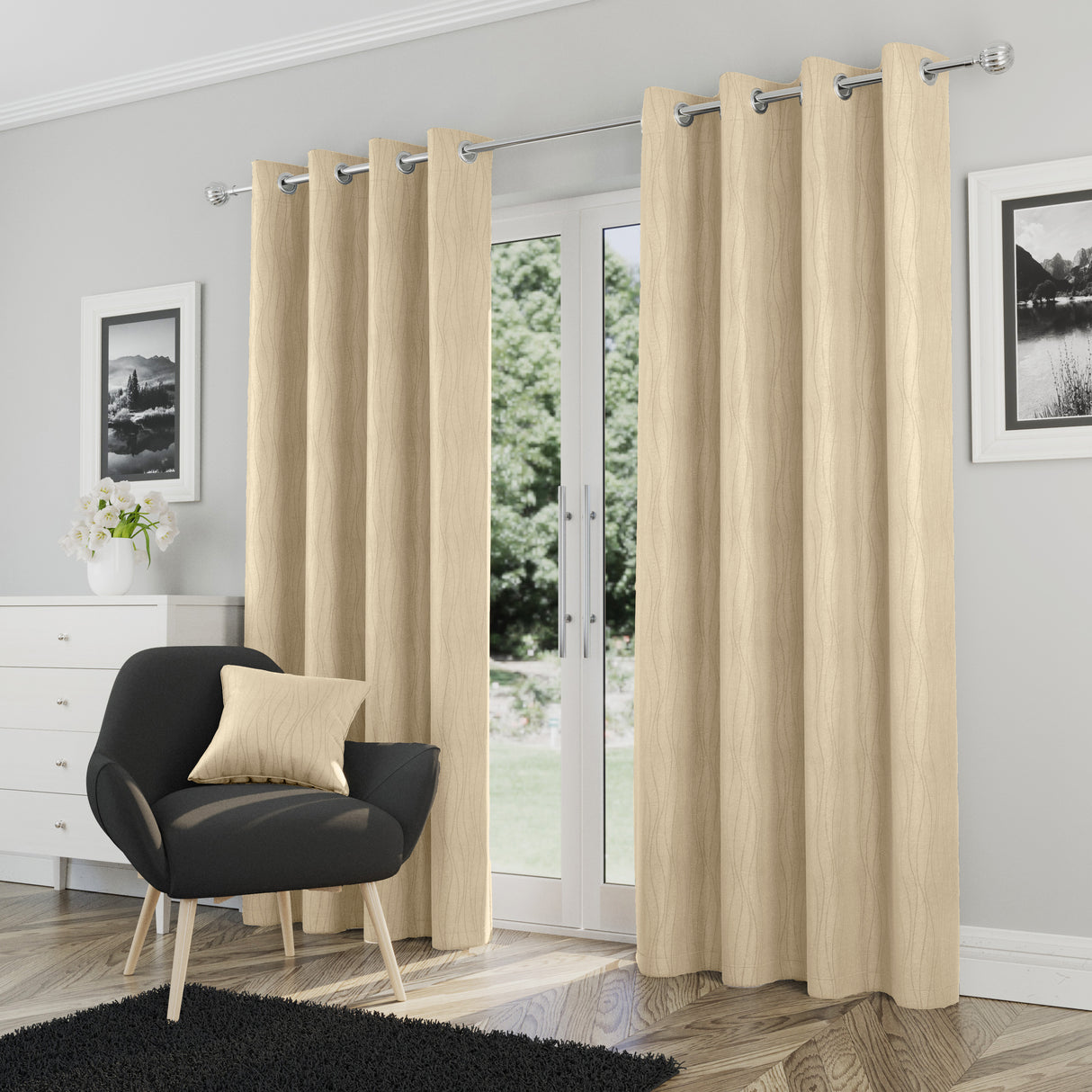 Tyrone Goodwood Thermal Blockout Eyelet Curtains