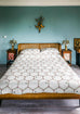 The Chateau Collection Honeycomb Cream Duvet Set by Angel Strawbridge