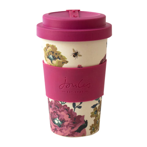 Joules Cambridge Floral Eco Bamboo 400ml Travel Cup