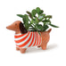 Joules Bright Side Ceramic Dachshund Mini Plant Pot