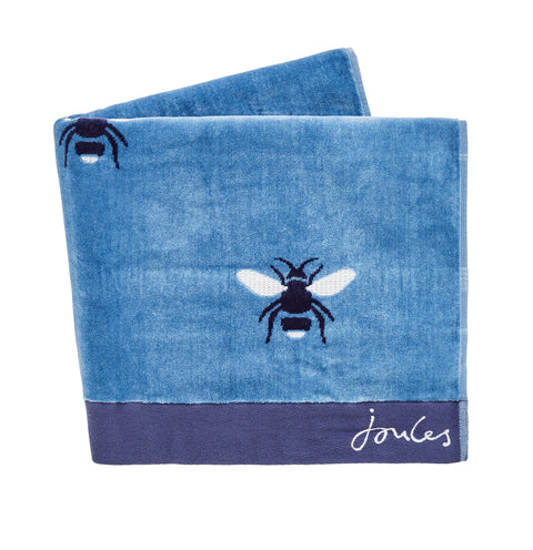 Joules Botanical Bee Pale Blue Towels