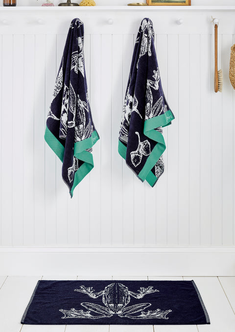Joules Midnight Beasts Navy 100% BCI Cotton 600gsm Towels