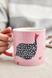 Joules Home Fowl Pink Mug