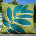 Fusion Outdoor Leaf Print 43cm x 43cm Cushion