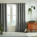 MissPrint Home Little Trees Lined Eyelet Curtains