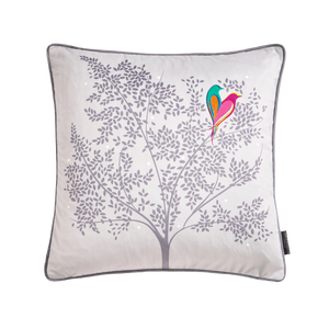 Sara Miller Love Birds Grey 50cm x 50cm Feather Filled Cushion