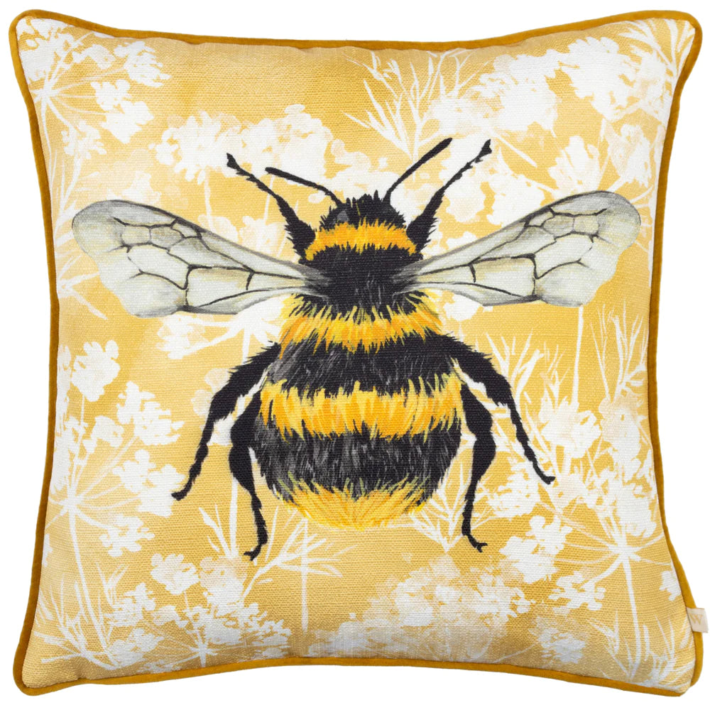 Wylder Manor Bee Natural 43cm x 43cm Cushion
